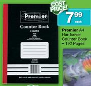 Premier A4 Hardcover Counter Book-192 Pages Each