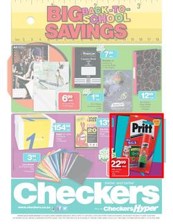Checkers Nationwide : Big Back to School Savings (31 Dec - 3 Feb 2013), page 1