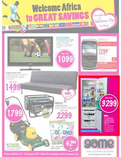 Game : Welcome Africa to Great Savings (17 Jan - 20 Jan 2013), page 1