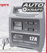 Auto Kraft Battery Chargers 6V-12V 8 Amp(FED.BCH8)-Each