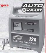 Auto Kraft Battery Chargers 6V-12V 12 Amp(FED.BCH12)-Each