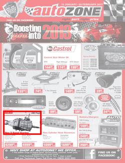 Autozone : Boosting you into 2013 (15 Jan - 4 Feb 2013), page 1