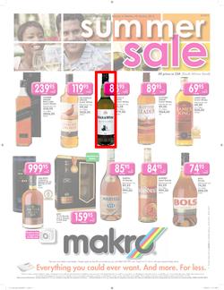 Makro : Summer Sale - Liquor (20 Jan - 28 Jan 2013), page 1
