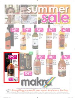 Makro : Summer Sale - Liquor (20 Jan - 28 Jan 2013), page 1