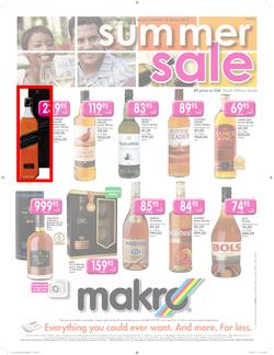 Makro : Summer Sale - Liquor (20 Jan - 28 Jan 2013), page 1