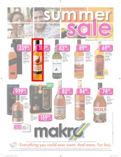 Makro : Summer Sale - Liquor (20 Jan - 28 Jan 2013), page 1