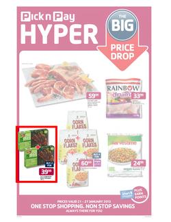 Pick n Pay Hyper Eastern Cape (21 Jan - 27 Jan 2013), page 1