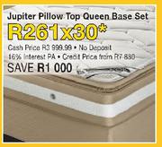 Jupitor Pillow Top Queen Base Set