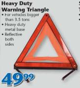 Heavy Duty Warning Triangle