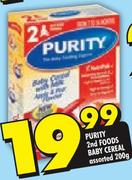 Purity 2nd Foods Baby Cereal-200G
