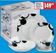 Abstrast Porcelain Dinner Set 20 Piece