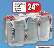 Celebration Hi-Ball Glasses 6 Piece