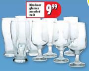 Bira Beer Glasses Assorted-Each