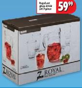 Royal Cut Glass Drink Set 7 Piece