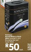 Namaqua Boxed White Or Rose Wine Assorted-3ltr Each