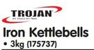 Trojan 3kg Iron Kettlebells