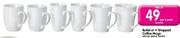 Bullet Or V Shapped Coffee Mugs-Per 6 Pack