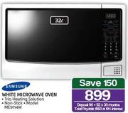 Samsung 32L White Microwave Oven ME9114W