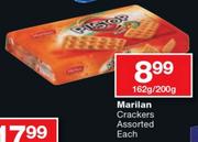 Marilan Crackers Assorted-162g/200g Each