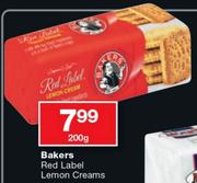 Bakers Red Label Lemon Creams-200g