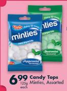 Candy Tops Minties Assorted-125g Each