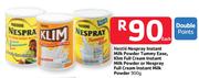 Nestle Nespray Tummy Ease,Klim Full Cream Or Nespray Full Cream Instant Milk Powder- 900g Each