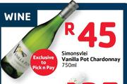 Simonsvlei Vanilla Pot Chardonnay-750ml