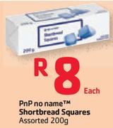 PnP No Name Shortbread Squares Assorted-200g