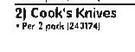 Cook's Knives-Per 2 Pack