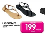 Legend Ladies Jewel Sandals-Per Pair