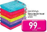 Glodina Velour Beach Towel 70cmX130cm-Each