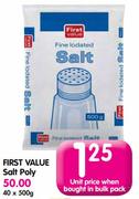 First Value Salt Poly-40x500g