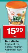 DairyBelle Fruits Of The Forest Yogurt Assorted-1kg Each