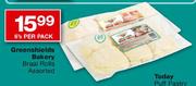 Greenshields Bakery Braai Rolls-6's Per Pack