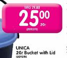 Unica 20L Bucket With Lid
