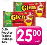 Glen Pouches Tagless Teabags-200's