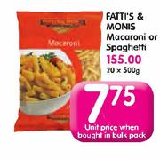 Fatti's & Monis Macaroni Or Spaghetti-20x500g