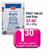 First Value Salt Poly-40x500g