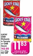 Lucky Star Pilchards In Tomato Or Chilli Sauce-12x400g.