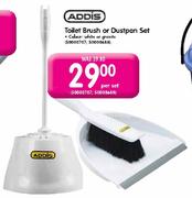 Addis Toilet Brush Or Dustpan Set-Per Set