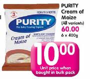 Purity Cream Of Maize(All Variants)-6x400g