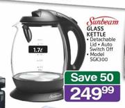 Sunbeam 1.7Ltr Glass Kettle SGK300