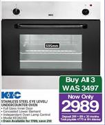 KIC 595mm Stainless Steel Eye Level/Undercounter Oven
