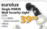 Eurolux Single PAR38 Wall Security Light O29B