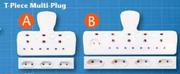 Digitech T-Piece Multi-Plug 6 Way SAT103