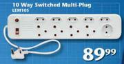 Digitech 10 Way Switched Multi-Plug LEM105
