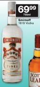 Smirnoff 1818 Vodka-750ml