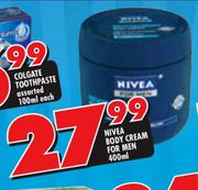 Nivea Boody Cream For Men-400ml