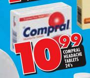 Compral Headache Tablets-24's