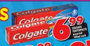 Colgate Toothpaste Assorted-100ml Each